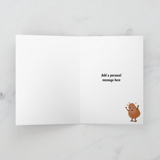Carte Fun Potato Temper Tantrum - Wirer Spud Custom (Intérieur)