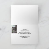 Carte Fun Raccoon Dans un endroit serré Anniversaire (Intérieur)