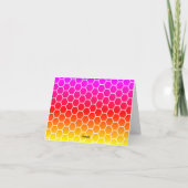Carte Fun Rainbow Colors Honeypeb Design Merci (Dos)