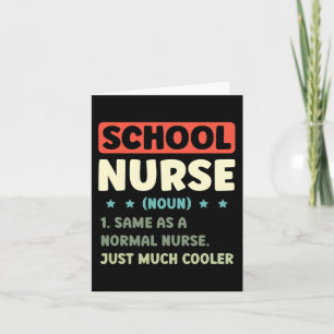 Carte Fun School Nurse Définition Retour À L'École