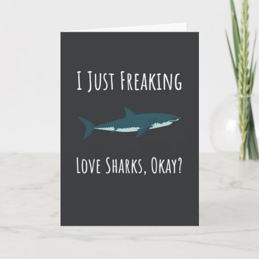 Carte Fun Shark Cards Ocean Beach Sharkastic Funny Humor (Devant)