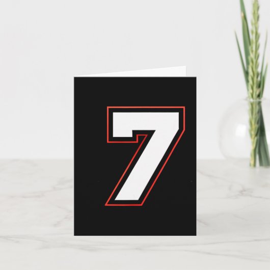 Carte Fun Six Seven 6 7 Meme Design  (Devant)