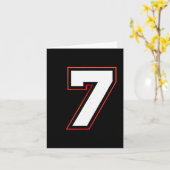 Carte Fun Six Seven 6 7 Meme Design  (Fleur jaune)