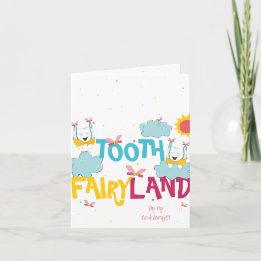 Carte Fun Sparkly Drôle Dent Merci Fairy (Devant)