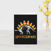 Carte Fun Spookysaurus Candy Corn Dinosaur Halloween Tod (Fleur jaune)