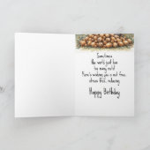 Carte Fun Stress Free Nut gratuit Anniversaire mignon éc (Intérieur)