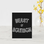 Carte Fun Tee Whisky Bête de Bourbon Cadeau  (Fleur jaune)