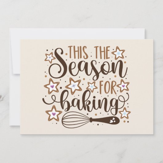 Carte Fun 'Tis Season for Baking Design (Devant)