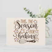 Carte Fun 'Tis Season for Baking Design (Debout devant)