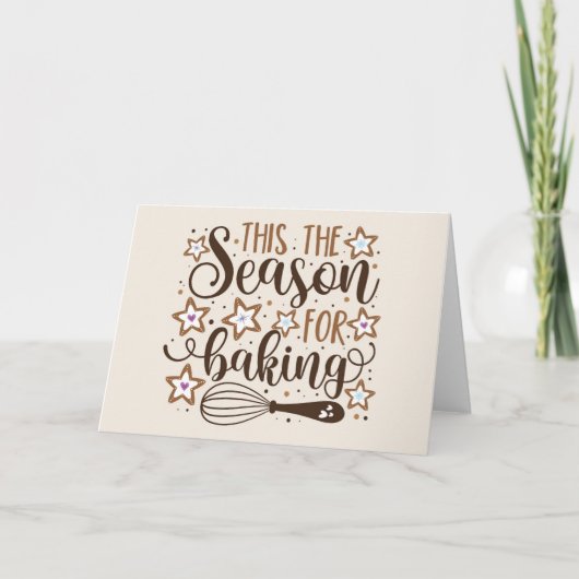 Carte Fun 'Tis Season for Baking Design (Devant)