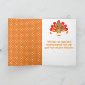 Carte Fun Turquie Thanksgiving Anniversaire (Intérieur)