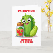 Carte Fun Valentine You're Kind of a Big Dill (Fleur jaune)
