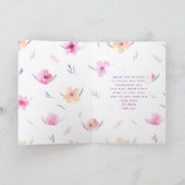 Carte Fun Watercolor Flower Heart Heureuse Sainte-Valent (Intérieur)