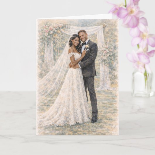 Carte Fun Wedding Prayer Inspired by Ezekiel 25:17 (Orchidée)