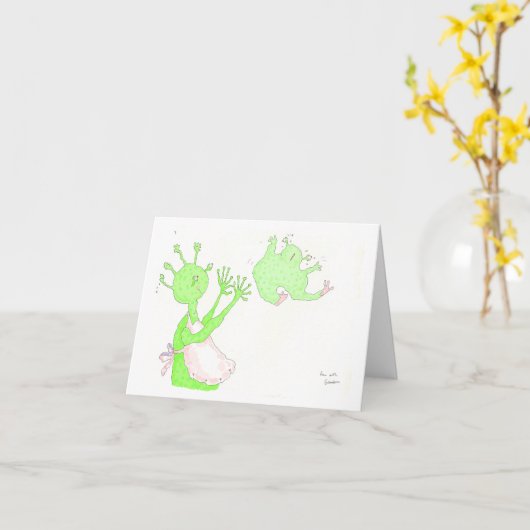 Carte Fun With Grandma ! (Fleur jaune)