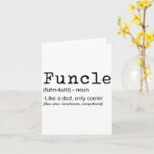 Carte Funcle Définition Drôle Joke Don Pour Oncle_1 (Fleur jaune)