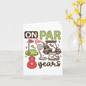 Carte Fundy 8e Anniversaire Chemise de Golf 8 Ans Golfeu (Fleur jaune)