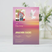 Carte funèbre de modèle (Debout devant)