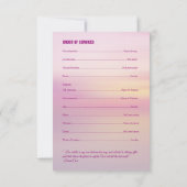 Carte funèbre de modèle (Dos)