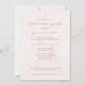 Carte Funérailles commémoratives aimées une couronne en (Dos)