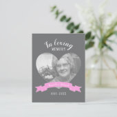 Carte Funérailles dans la mémoire amoureuse nuages de pr (Debout devant)