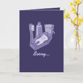 Carte Funérailles des dents (Fleur jaune)