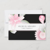 Carte funérailles florales vintages (Dos)