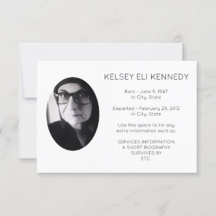 Carte funérailles florales vintages