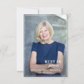 Carte Funérailles photo personnalisée complète | Mémoria (Devant)