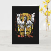 Carte Funérailles viking (Fleur jaune)