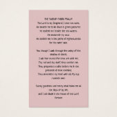 Carte funéraire Boho Blush Pink Blanc Photo modern (Dos)