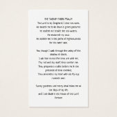 Carte funéraire Boho noir et blanc simple (Dos)