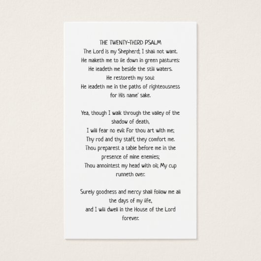 Carte funéraire Boho noir et blanc simple (Dos)