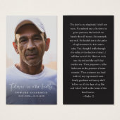 Carte funéraire commémorative pour toujours dans n (Devant & derrière)