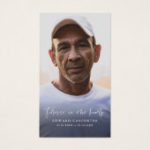 Carte funéraire commémorative pour toujours dans n (Devant)