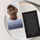 Carte funéraire commémorative pour toujours dans n