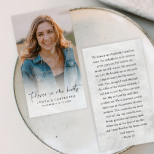 Carte funéraire commémorative pour toujours dans n