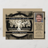 Carte funéraire de célébration de la vie (Devant / Derrière)