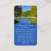 Carte funéraire de la fête de la vie paysagère (Devant)