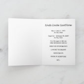carte funéraire : élégante étoile de david (Intérieur)