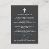 Carte funéraire Gris en Mémoire Amoureuse (Dos)