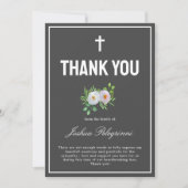 Carte funéraire Merci Sympathy (Devant)