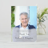 Carte funéraire personnalisée de recouvrement de p (Debout devant)