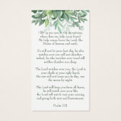 Carte funéraire photo en mémoire d'amour (Dos)