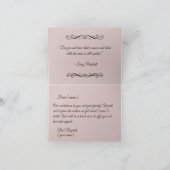 Carte funéraire pliable personnalisable (Intérieur)