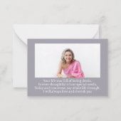 Carte funéraire Sympathy Flower Peach (Dos)