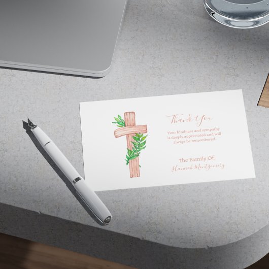 Carte funéraire Sympathy Photo de Christian Cross