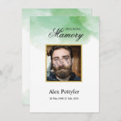 Carte Funeral Prayer Card Template (Devant / Derrière)