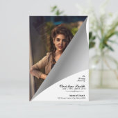 Carte Funeral Prayer Card Template (Debout devant)