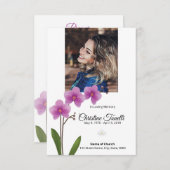 Carte Funeral Prayer Card template  (Devant / Derrière)